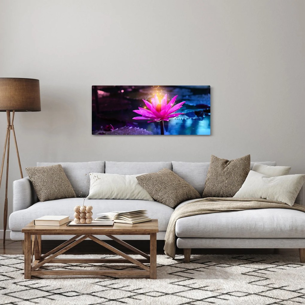 Obraz lekna na vode (120x50 cm)