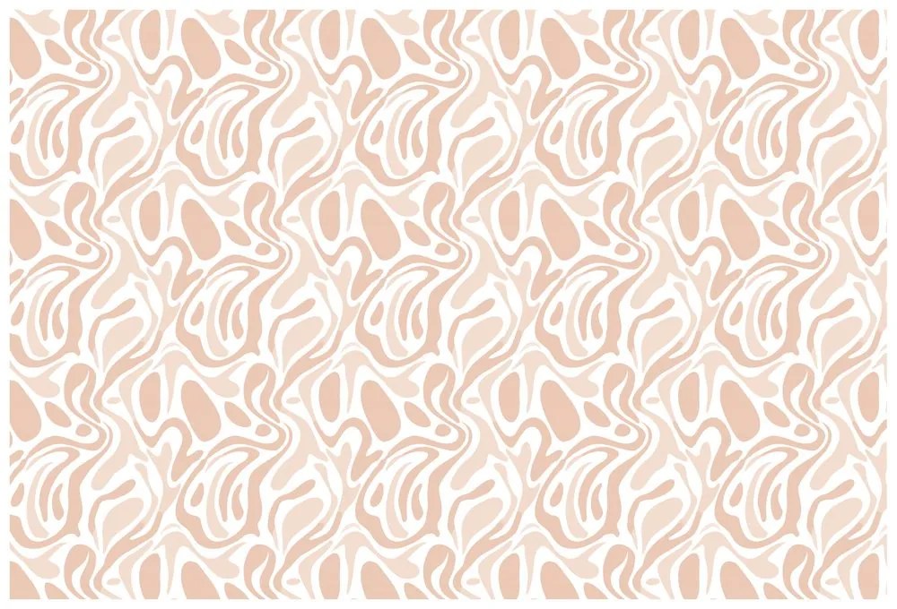 Samolepiaca fototapeta organické béžové vlny