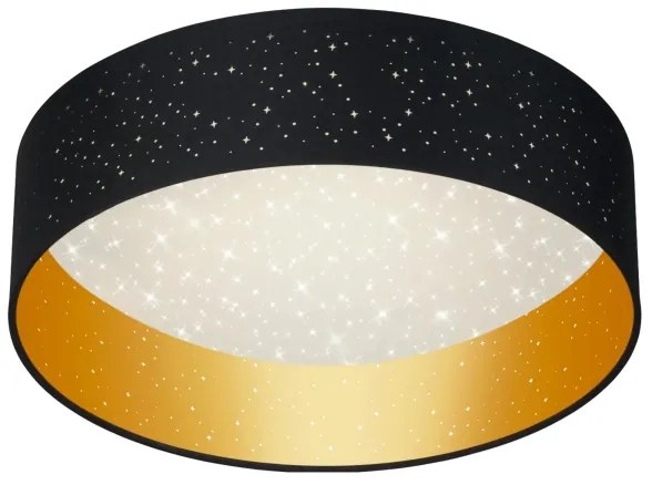 LED Stropné svietidlo TULUZA LED/24W/230V pr. 40 cm čierna