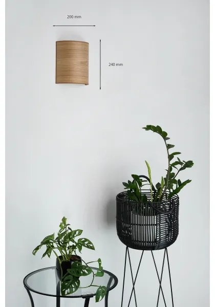 Brilagi - Nástenné svietidlo SEMI 1xE27/15W/230V pr. 20 cm hnedá