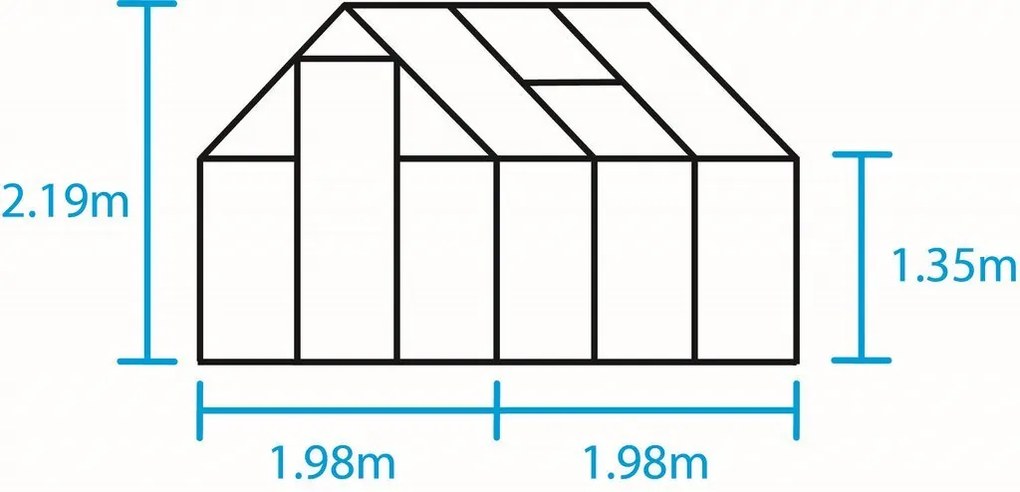 Skleník Halls Qube, Qube 68 / 5.1 m2