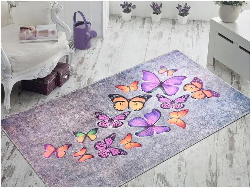 Odolný koberec Vitaus Butterfly Madness, 80 x 120 cm | BIANO