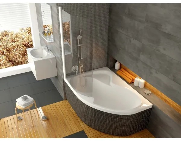 Ravak CM21000000 - Rohová vaňa ROSA 160x105 cm akrylát/biela