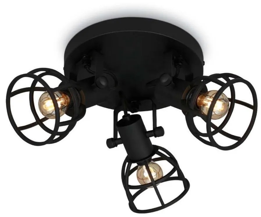 Briloner 2669-035 - Bodové svietidlo RETRO 3xE14/25W/230V