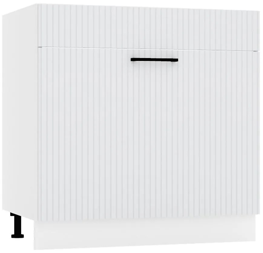 Skrinka do kuchyne  Kate d80zl s/1 zasl svetlo šedá mat