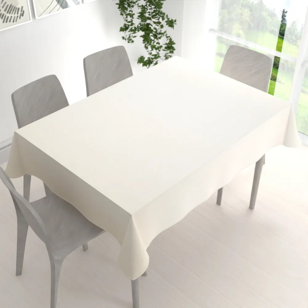 Biante Veľký teflónový obdĺžnikový obrus TF-131 Šampaň bez vzoru 200x240 cm