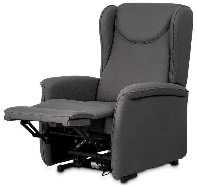 Autronic BONTEC Polohovacie kreslo, elektrické káblové ovládanie, šedá, látka, TV-1192 GREY2 Farba: Béžová