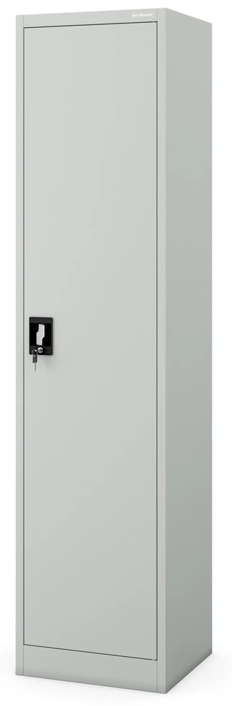 Kovová spisová skriňa ALEX, 450 x 1850 x 400 mm, šedá
