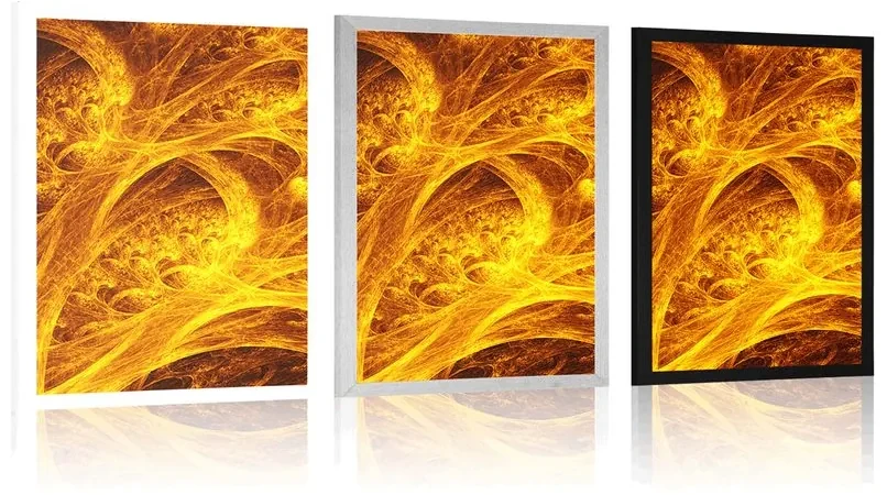 Plagát abstraktný les - 30x45 black