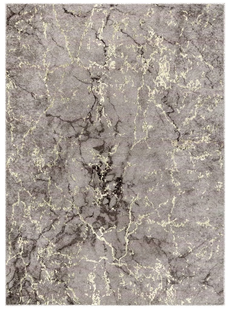 Koberec MIRO 52003.801 Mramor, protišmykový, prateľný, sivý