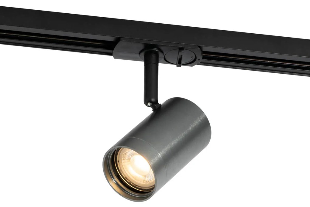Moderný reflektor Gunmetal pre 1-fázový koľajnicový systém - Iconic Jeana