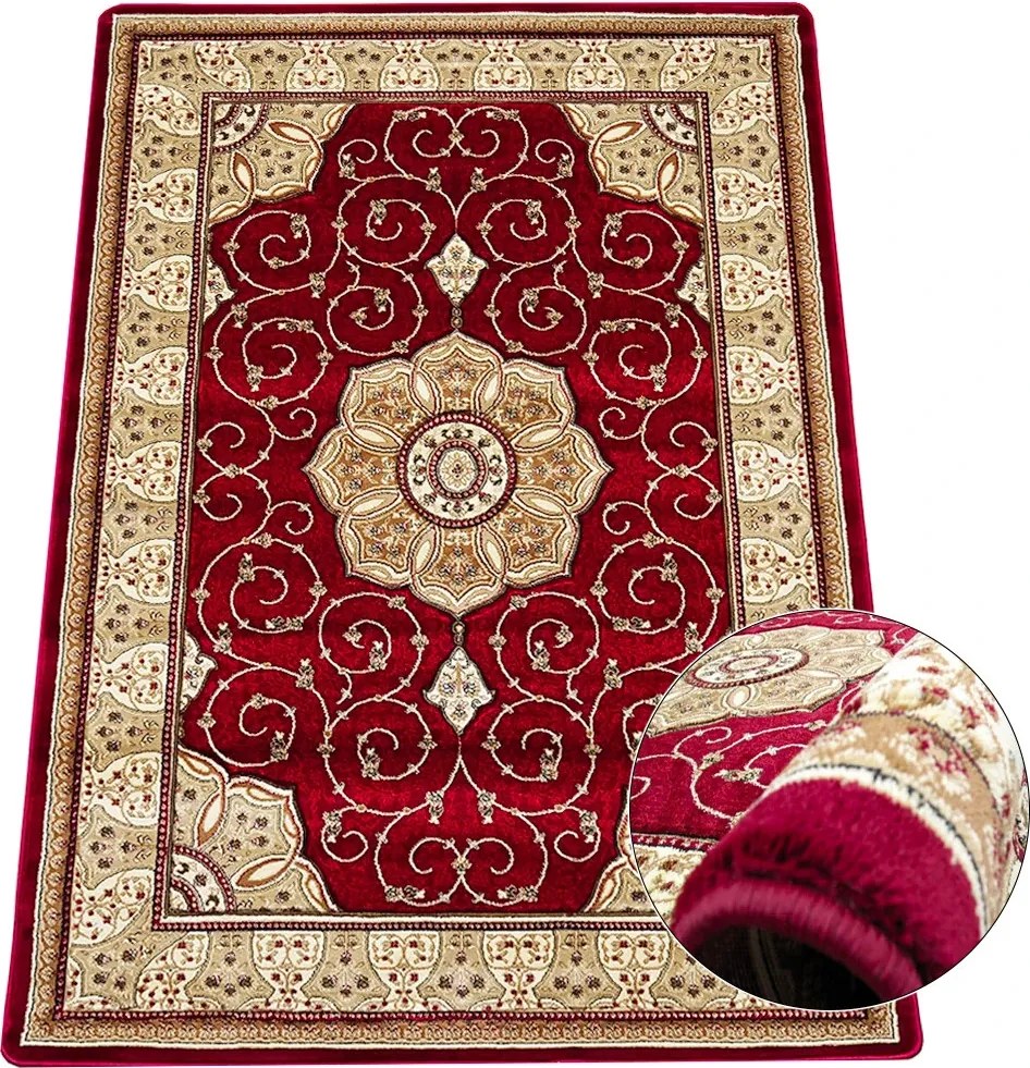 BE Koberec Adora 5792 Red – červený obdĺžnikový Rozmer: 200x290 cm