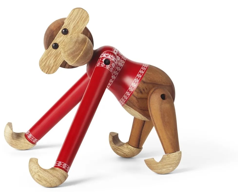 Kay Bojesen Drevená opička Monkey Christmas Jumper 2024 Small