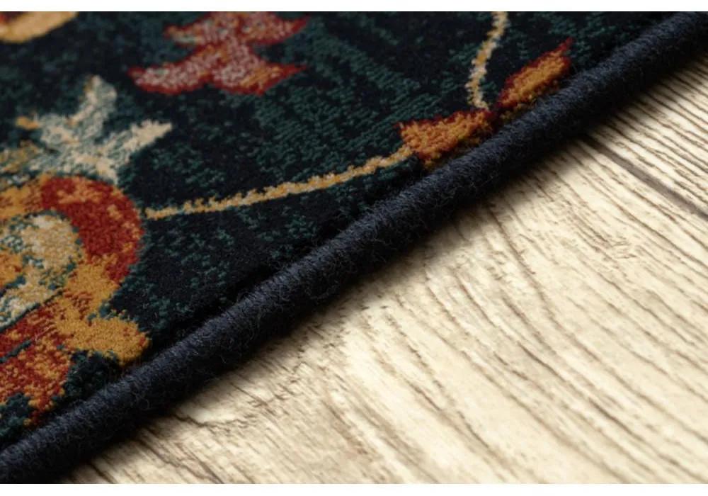 Vlnený kusový koberec Latica modrý 100x250cm
