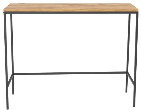 Konzolový stolík CANVAS 80x100 cm borovica atlantic/čierna