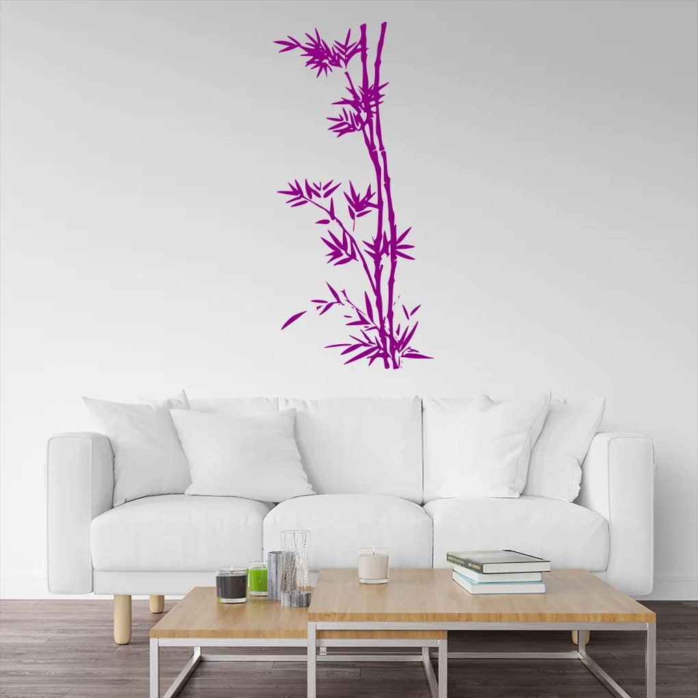 Veselá Stena Samolepka Bambus Farba: modrá, Veľkosť: 30 x 65 cm