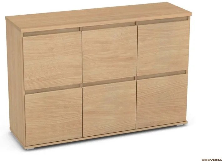 Drevona, komoda, REA AMY 18, biela