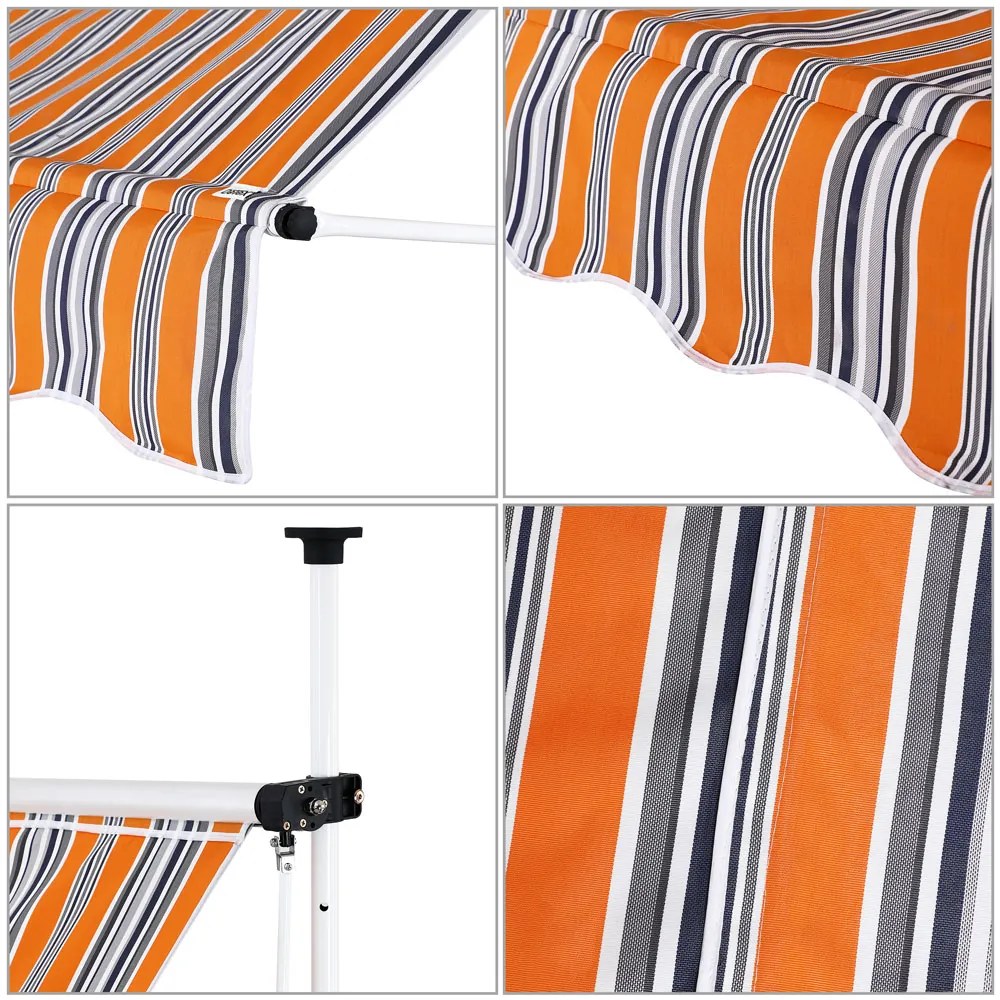 InternetovaZahrada Markíza 400 cm - oranžová/modrá
