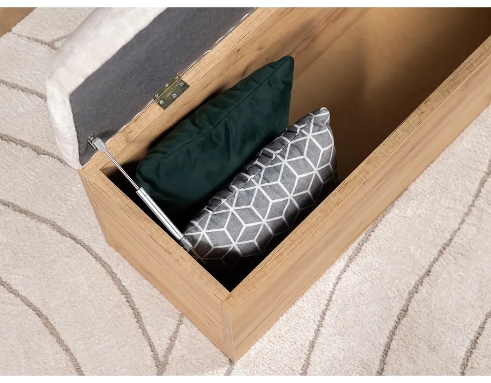 Lavica vo svetlosivej a prírodnej farbe Kumo – Bobochic Paris