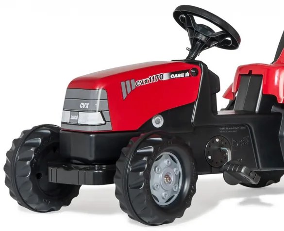 Šlapací traktor s vlečkou Rolly Toys 012411 červený