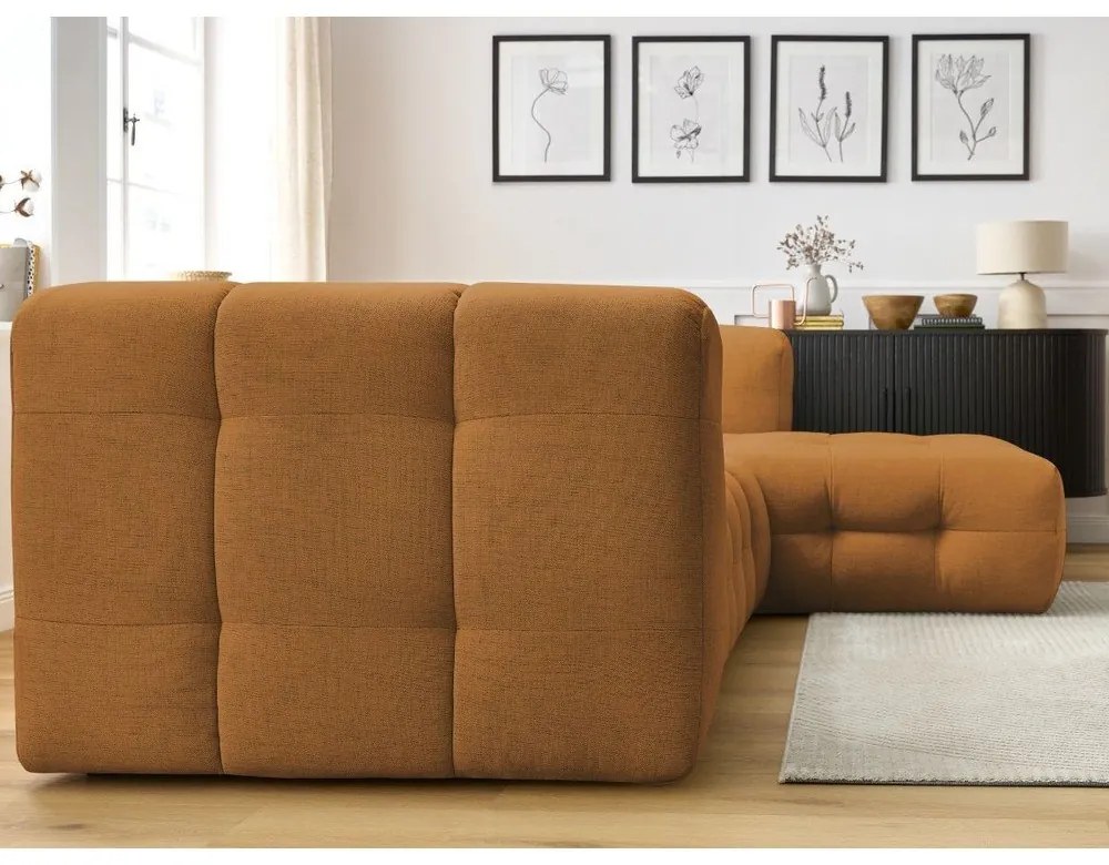 Okrovožltá rohová pohovka (pravý roh) Cloud – Bobochic Paris