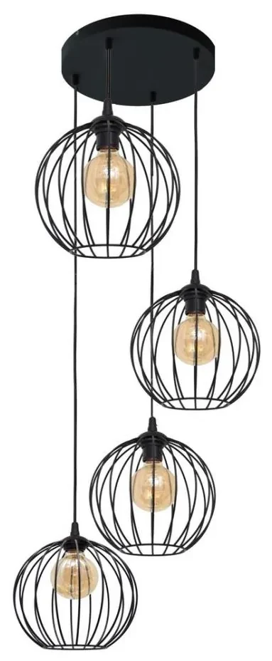 Helam Luster na lanku MERCURE 4xE27/15W/230V HE0997