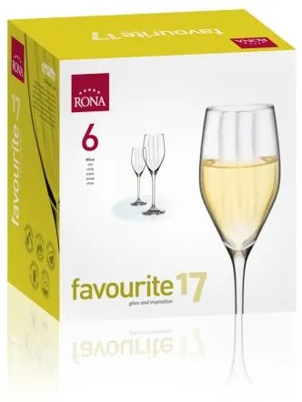 RONA 6x Pohár na víno FAVOURITE OPTICAL 170ml