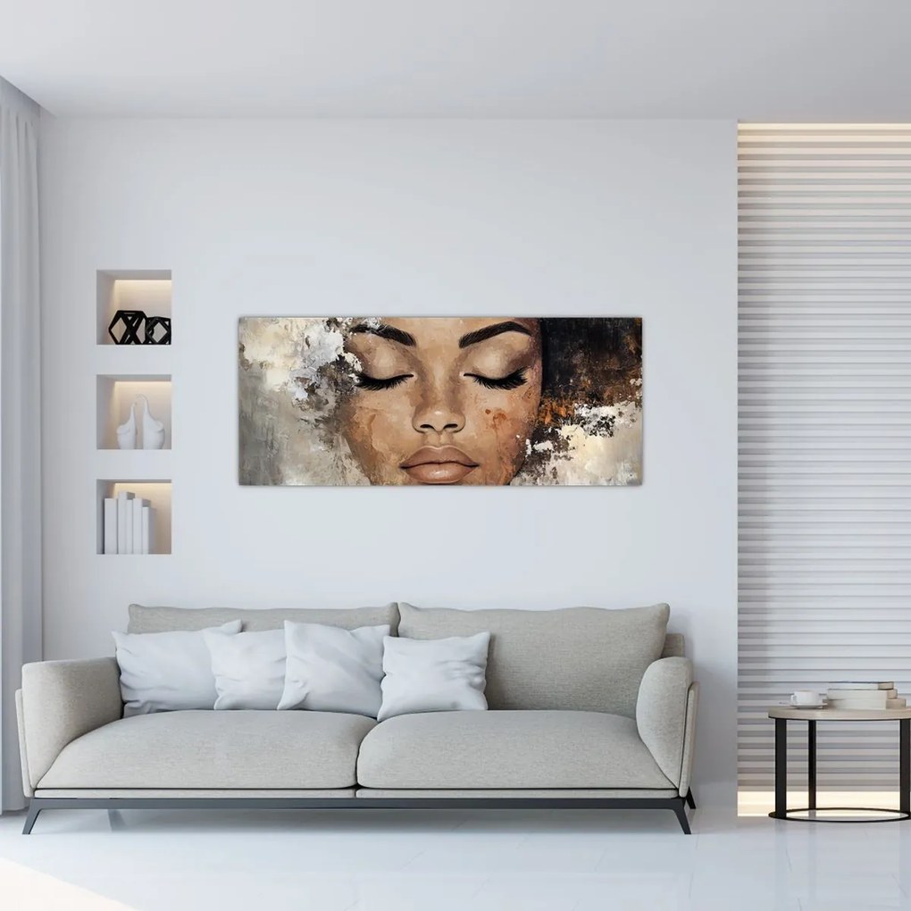 Obraz - Portrét ženy (120x50 cm)