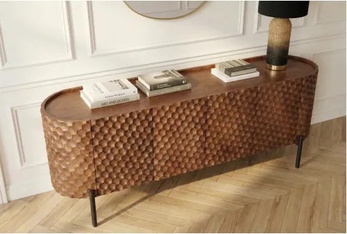 TV-skrinka 47584 Adlon 160cm Drevo Mango Hnedé - Komfort-nábytok