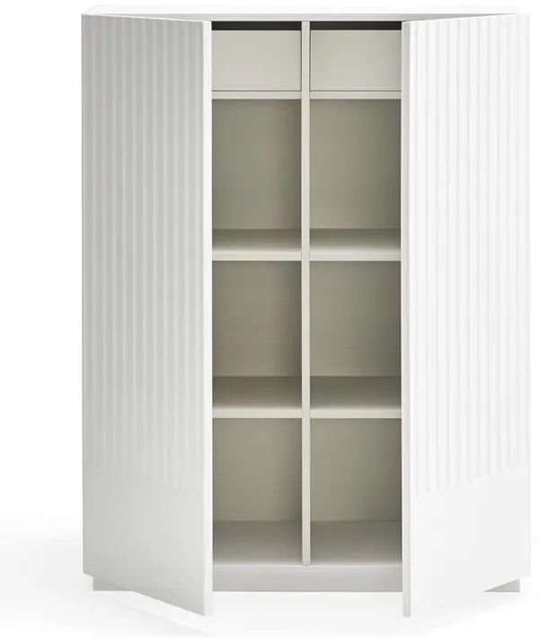 Biela komoda Teulat Doric, šírka 92 cm