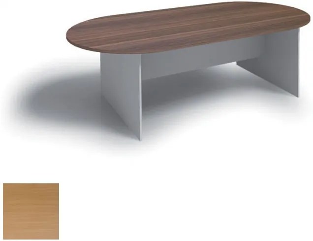 Rokovací stôl 2400 x 1200 mm, oválny, buk