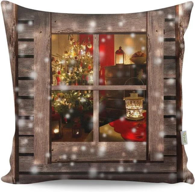 Vankúš Christmas Window, 43×43 cm