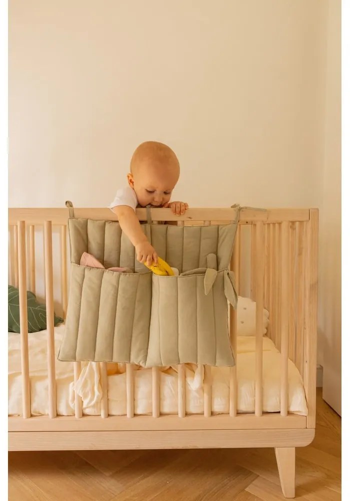 Vreckár na detskú postieľku 40 cm Benjamin Olive – Lorena Canals