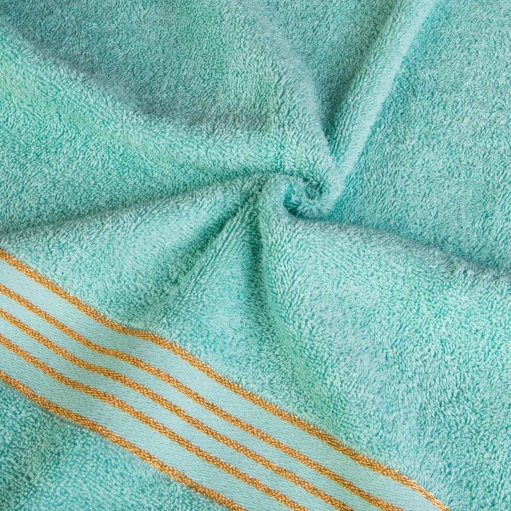 BAVLNENÉ UTERÁKY TIWANO SADA 1 KS 30X50 CM, 1 KS 50X90 CM, 1 KS 70X140 CM SVETLOTYRKYSOVÁ