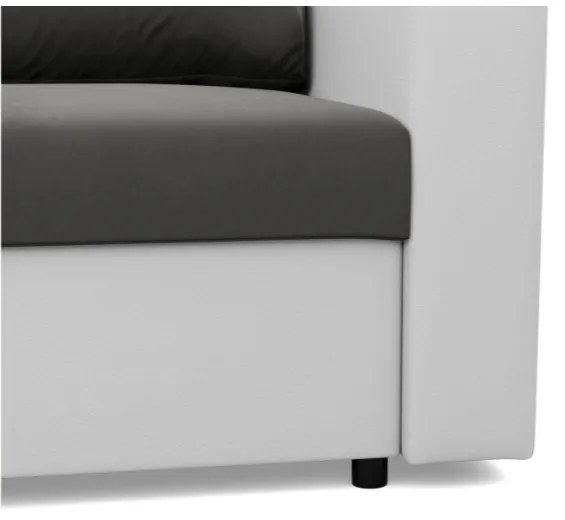 Kreslo LUNA popolové / biele