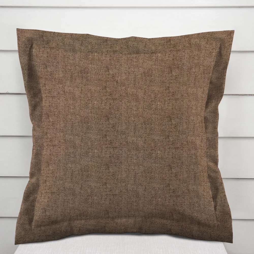 Biante Dekoračná obliečka na vankúš s lemom PML-120 Hnedá režná 40 x 40 cm