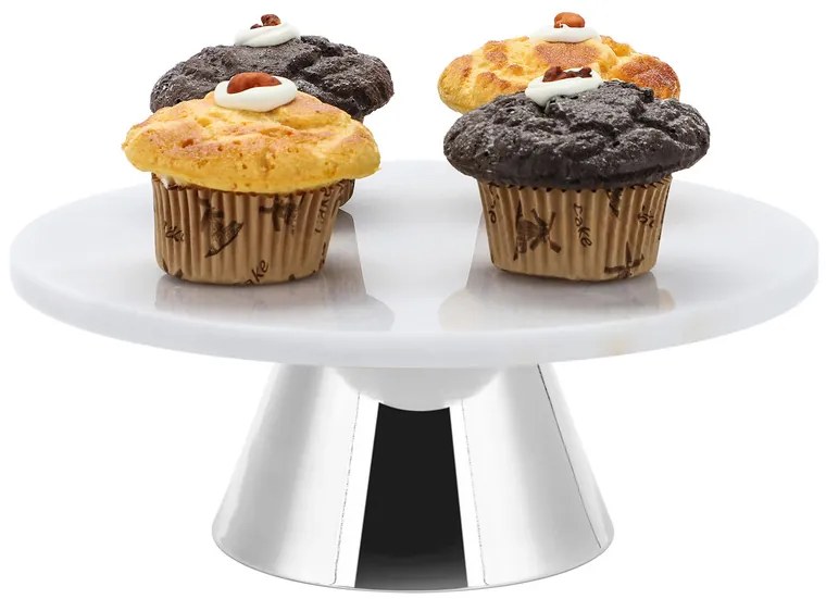 Echtwerk Mramorový servírovací tanier (strieborná, Ø 30 cm)  (100343357)