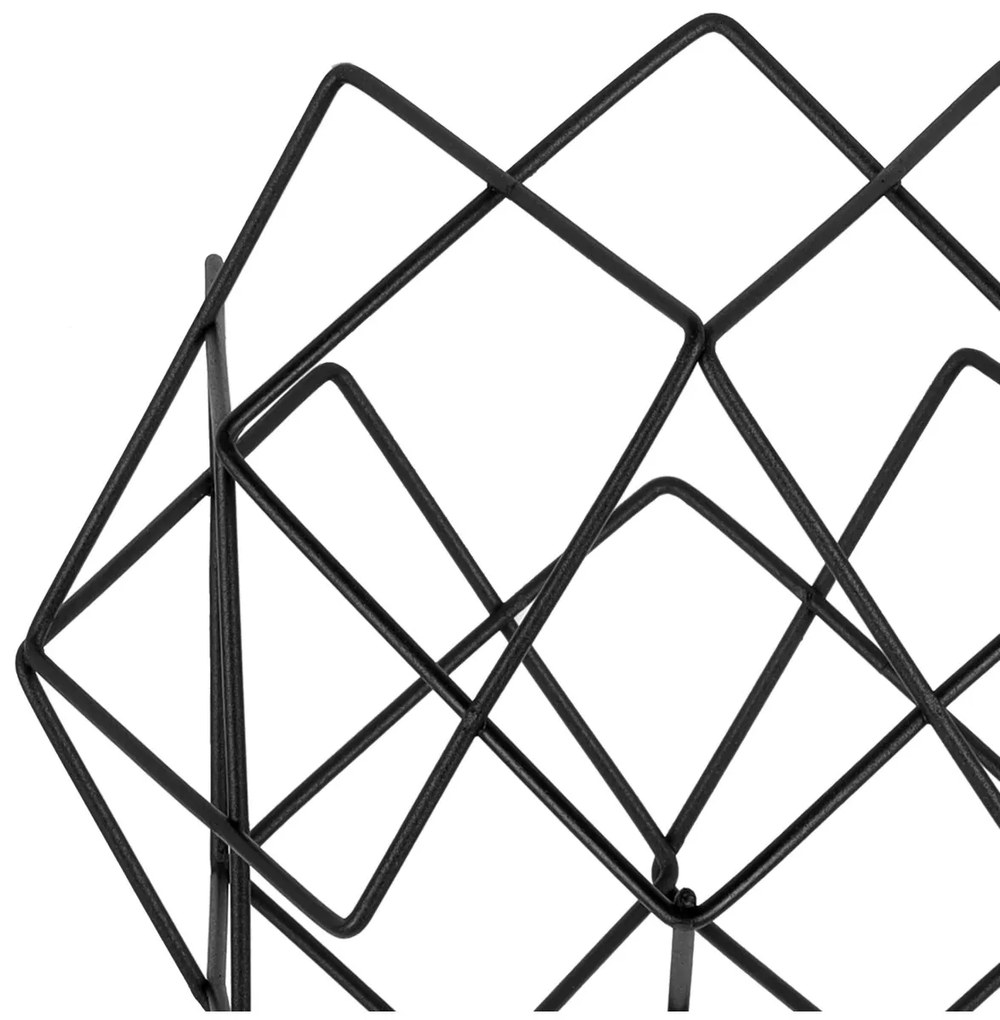 Závesné svietidlo Stella Spider, 3x čierne drôtené tienidlo