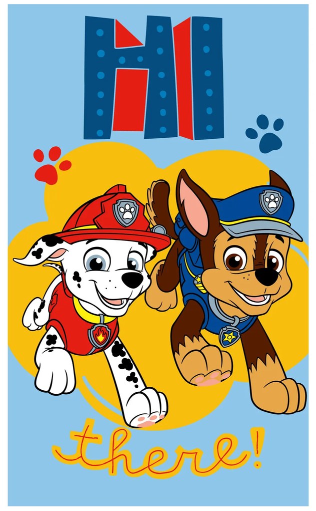 DETSKÝ BAVLNENÝ UTERÁK PAW PATROL 30X50 CM VZOROVANÝ