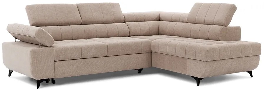 Rohová sedacia súprava rozkladany Dragonis Pravý - béžový Crown 2 Beige