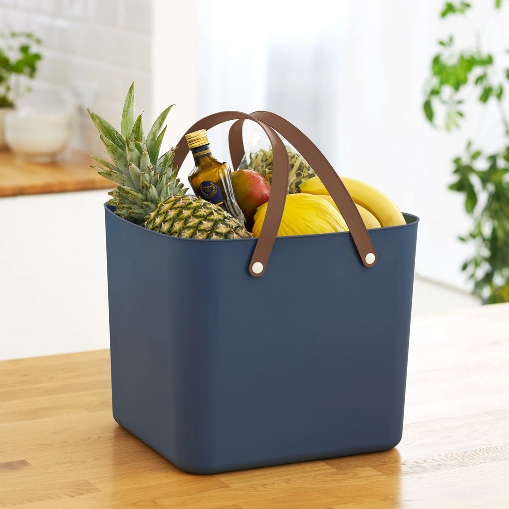 Nákupná taška, kabelka, plastová MULTIBAG, tmavomodrá, 40 l