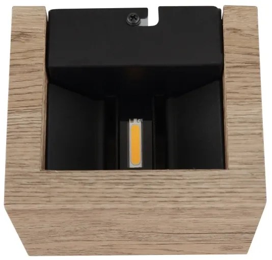 Globo 15553W1W - LED Nástenné svietidlo ALINA LED/8W/230V hnedá