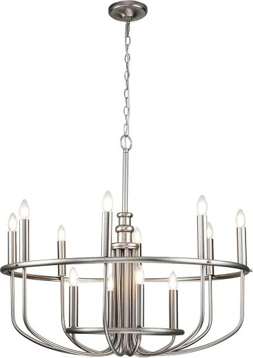 Kichler KL-CAPITOL-HILL12-BN-Luster na reťazi CAPITOL HILL 12xE14/40W/230V chróm