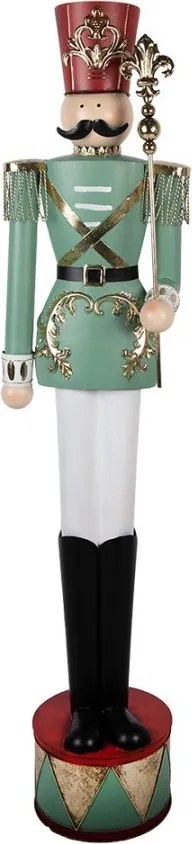 Kovová dekorácia Luskáčik Nutcracker - 34*29*152 cm