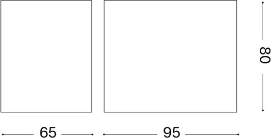 Ideal Lux - Vonkajšie nástenné svietidlo UP 1xG9/15W/230V IP44 hnedá