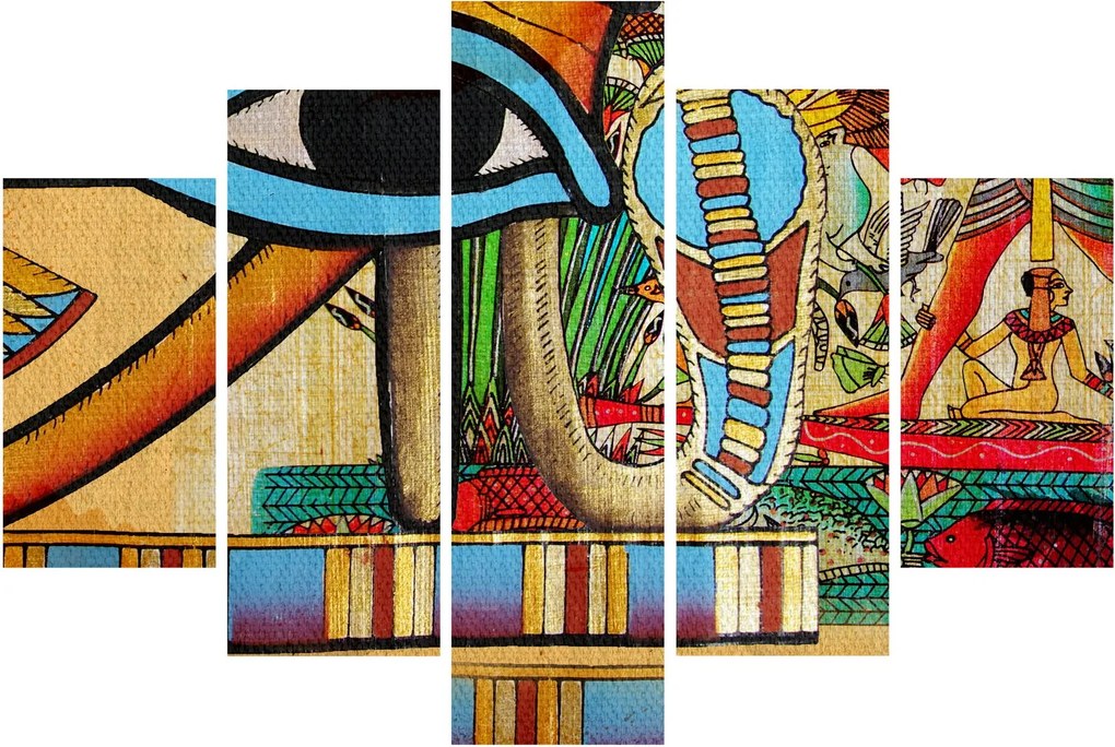 Obraz s egyptskými motívmi (150x105 cm)