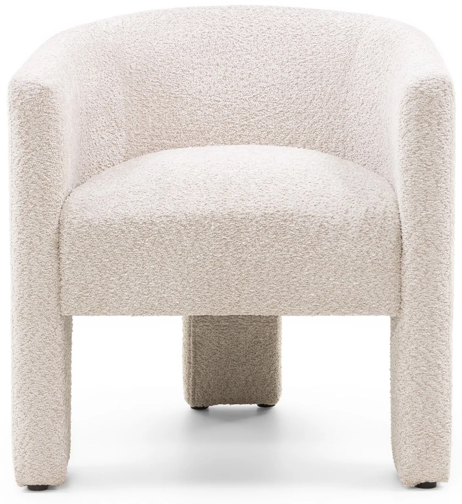 Designové křeslo LORRAINE světle béžové