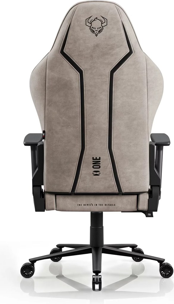 Herné kreslo z látkovým poťahom Normal Size, čierno-béžové: Diablo X-One 2.0 Camel Black