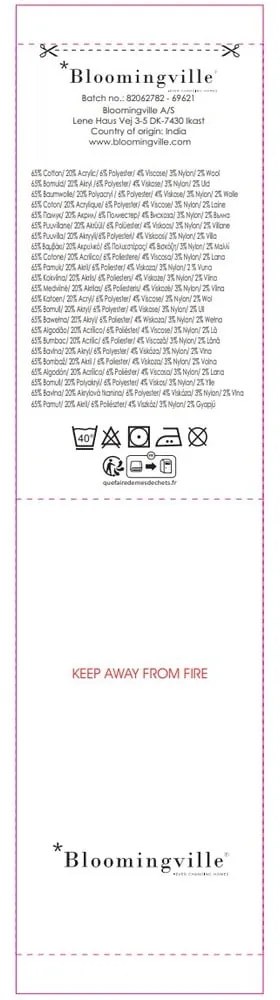 Modro-ružová deka 130x160 cm Cadeo – Bloomingville