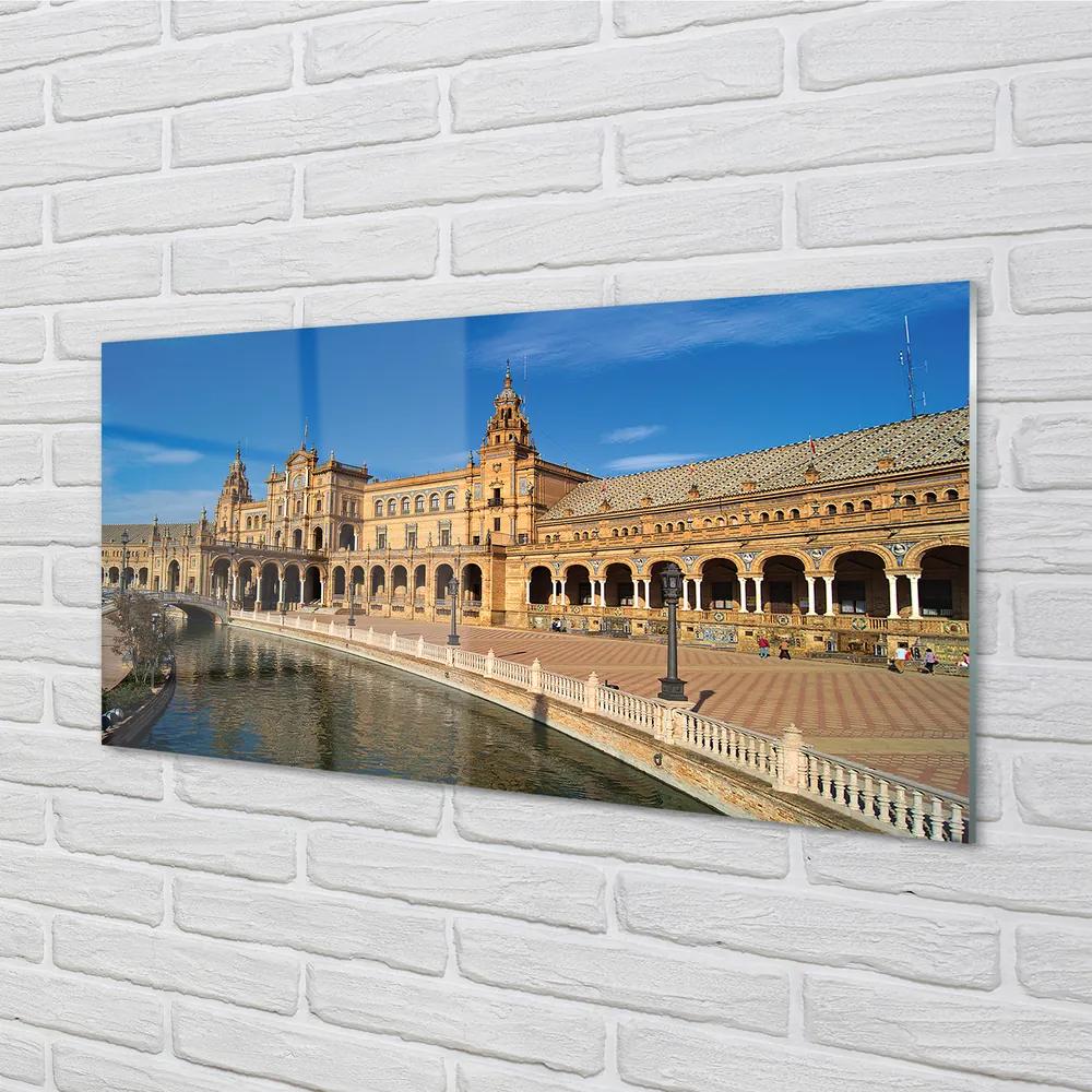 Obraz na akrylátovom skle Spain old market city 140x70 cm